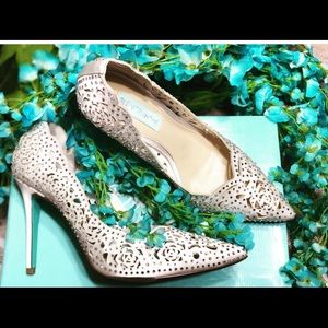 Blue by Betsey Johnson wedding shoes